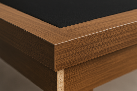 High-density MDF pool table bed with laminate finish